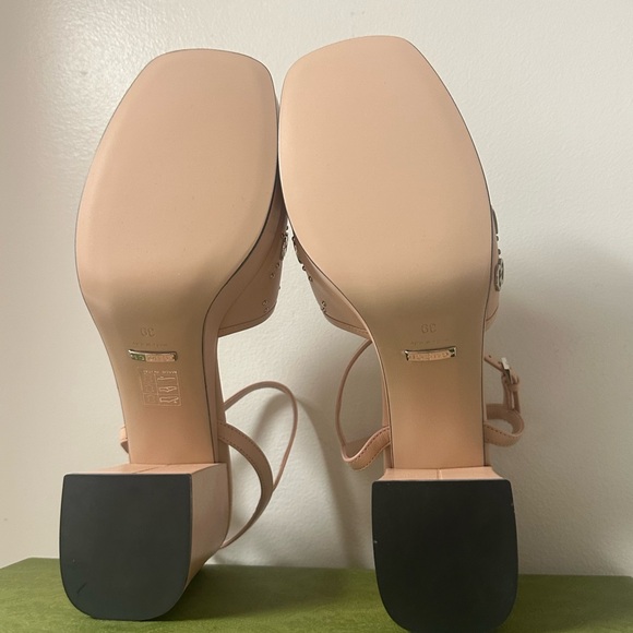 Gucci Interlocking G Heel Sandals Size 39 - Picture 7 of 9